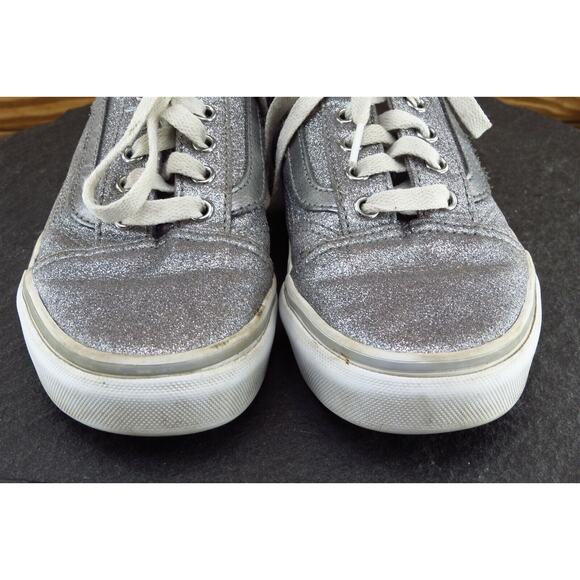 VANS Youth Girls Shoes Size 3 M Silver Skateboarding Fabric‎ - Picture 2 of 9